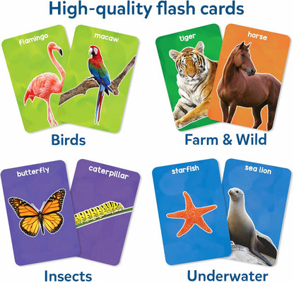 Skillmatics Thick Flash Cards for Toddlers - Letters, Numbers, Shapes & Colors, Montessori Toys, Preschool Learning Activities, Learning Aids, Gifts for Kids Ages 1, 2, 3, 4 Years