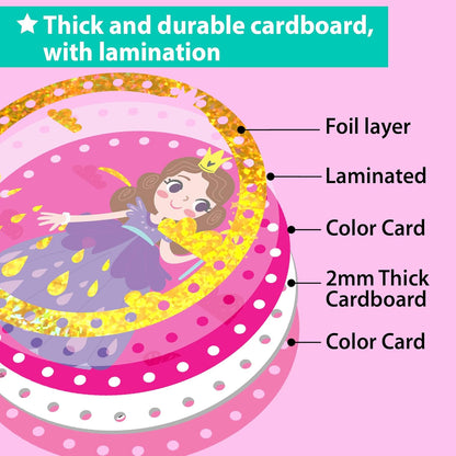 EZCRA Premium Lacing Cards for Kids Ages 3-6 | 5 Double-Sided Unicorn Princess Cards | Multilingual Learning Preschool Fine Motor Skills Educational Activity