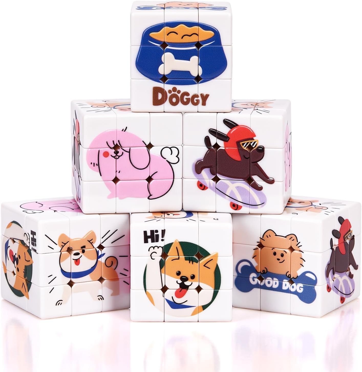 48 Pack Mini Cube Bulk, 1.18 Inch 3x3x3 Small Puzzle Cubes Set, Birthday Party Favors, Classroom Rewards Prizes, Stocking Stuffers, Easter Basket Fillers for Kids