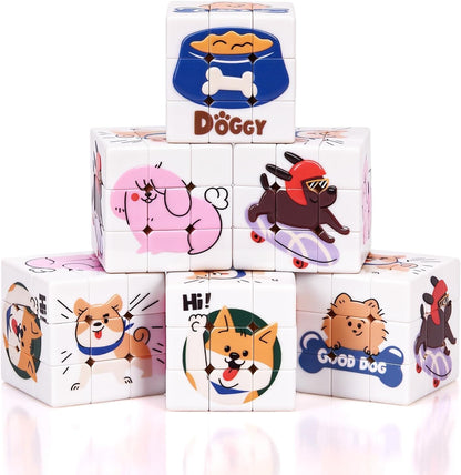 48 Pack Mini Cube Bulk, 1.18 Inch 3x3x3 Small Puzzle Cubes Set, Birthday Party Favors, Classroom Rewards Prizes, Stocking Stuffers, Easter Basket Fillers for Kids