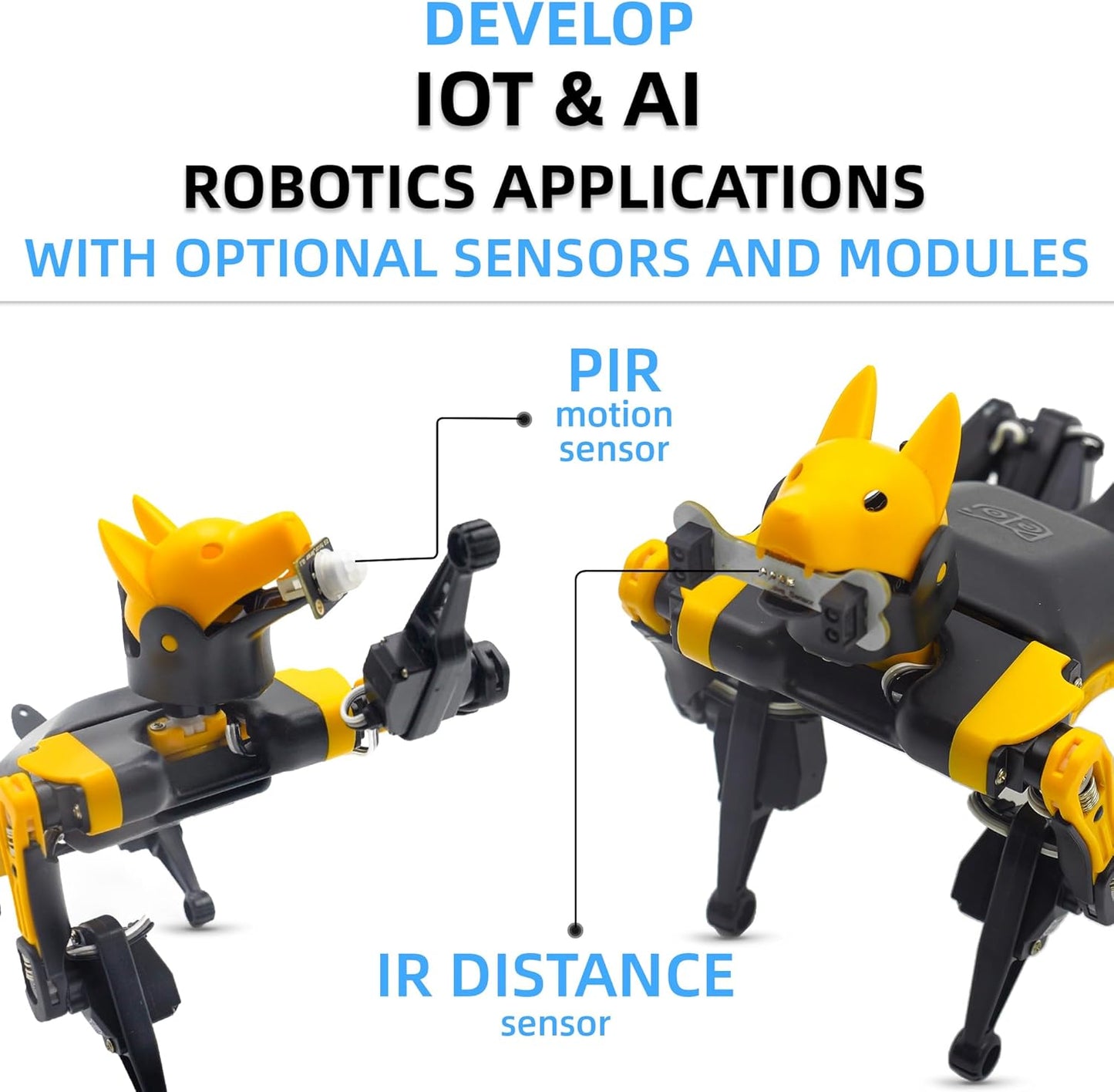 Petoi Programmable Robot Dog Bittle X V2 Lite Servo (Pre-Assembled) | Coding Smart Robot Dog Kit, Voice Controlled, Quadruped Interactive Robot for Kids, Open Source, STEM & Robotics Education