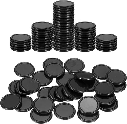 uxcell 100Pcs 0.8 Inch Plastic Poker Chips, Mini Bingo Chips Learning Counters Counting Counters Disks Markers Opaque Game Tokens for Game Play Math Counting, Yellow
