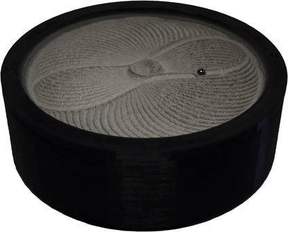 Automatic Zen Garden Desktop Sand Bowl - Kinetic Art, Black