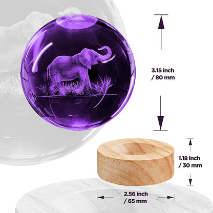 3D Solar System Crystal Ball Night Light with 16 Color LED Wooden Base, Upgraded 3.15 Inch Galaxy Planets Glass Ball Lamps with Remote for Birthday Christmas, Astronomy Space Gifts for Boys Girls