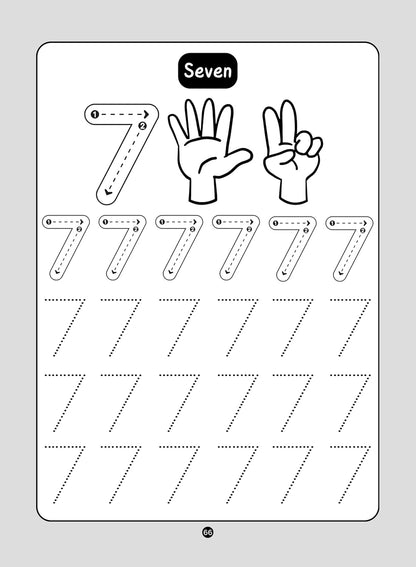 Pencil Control and Writing Practice Book for Special Kids - Helps Kids take first step in writing journey - Sleeping, Standing, Zig Zag Lines, Alphabets, Numbers and Tracing Practice
