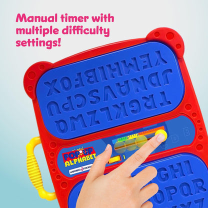 Winning Fingers Pop Up Board Game 2-Player | Preschool Game with Alphabet Puzzle Pieces | Educational Learning Toy for Toddler and Kids Ages 3+