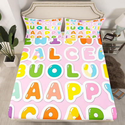 Chemistry Bed Sheets for Kids Teens Girls Boys,Chemical Experiment Fitted Sheet Twin,Science Themed Sheets for Math Lovers,Chemistry Lab Bedding Set,White and Black