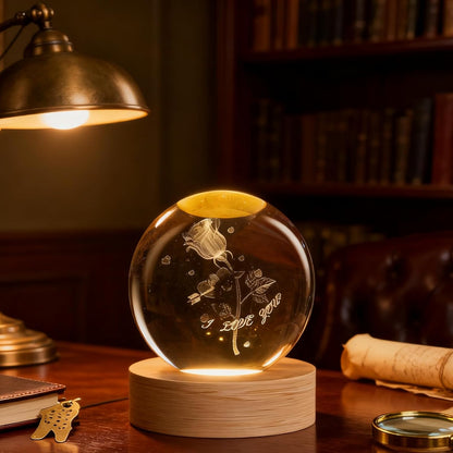 3D Solar System Crystal Ball, 2.4in Universe Gifts Decorative Quartz Glass Ball, Space Laser Engraved Model Astronomy Decor, Physics Display Sculpture Home Decor Crafts for Friends Mom Women Boys