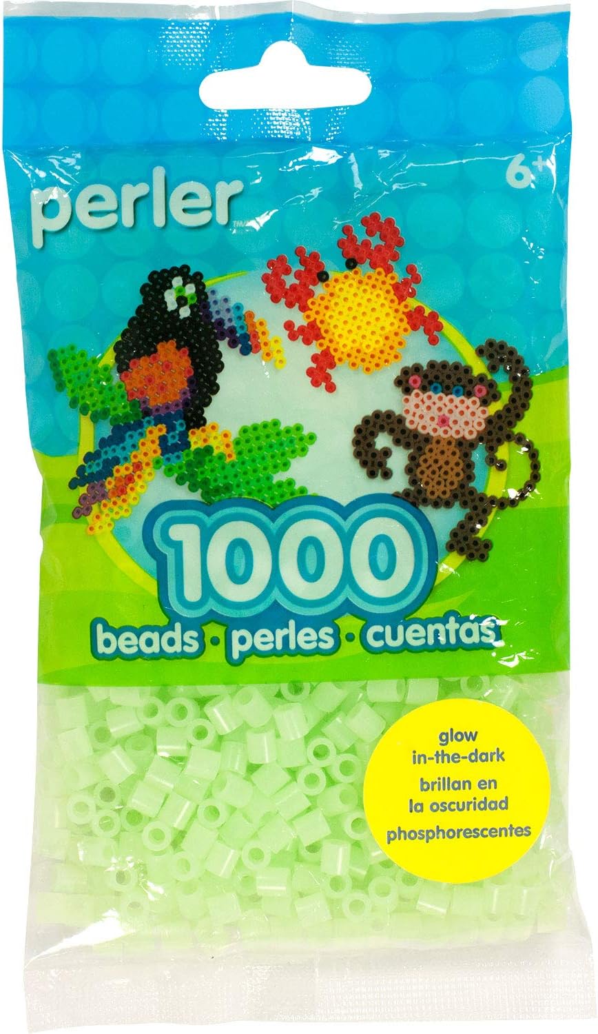 Perler Beads Fuse Beads for Crafts, 1000pcs, Yellow