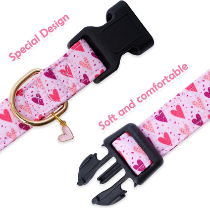 Faygarsle Dog Collar for Small Medium Large Dogs Colorful Puppy Collars for Female Dogs Toy Building Blocks Patterned Pet Collars for Summer Spring Wedding Puppy Girl Dog Collar M