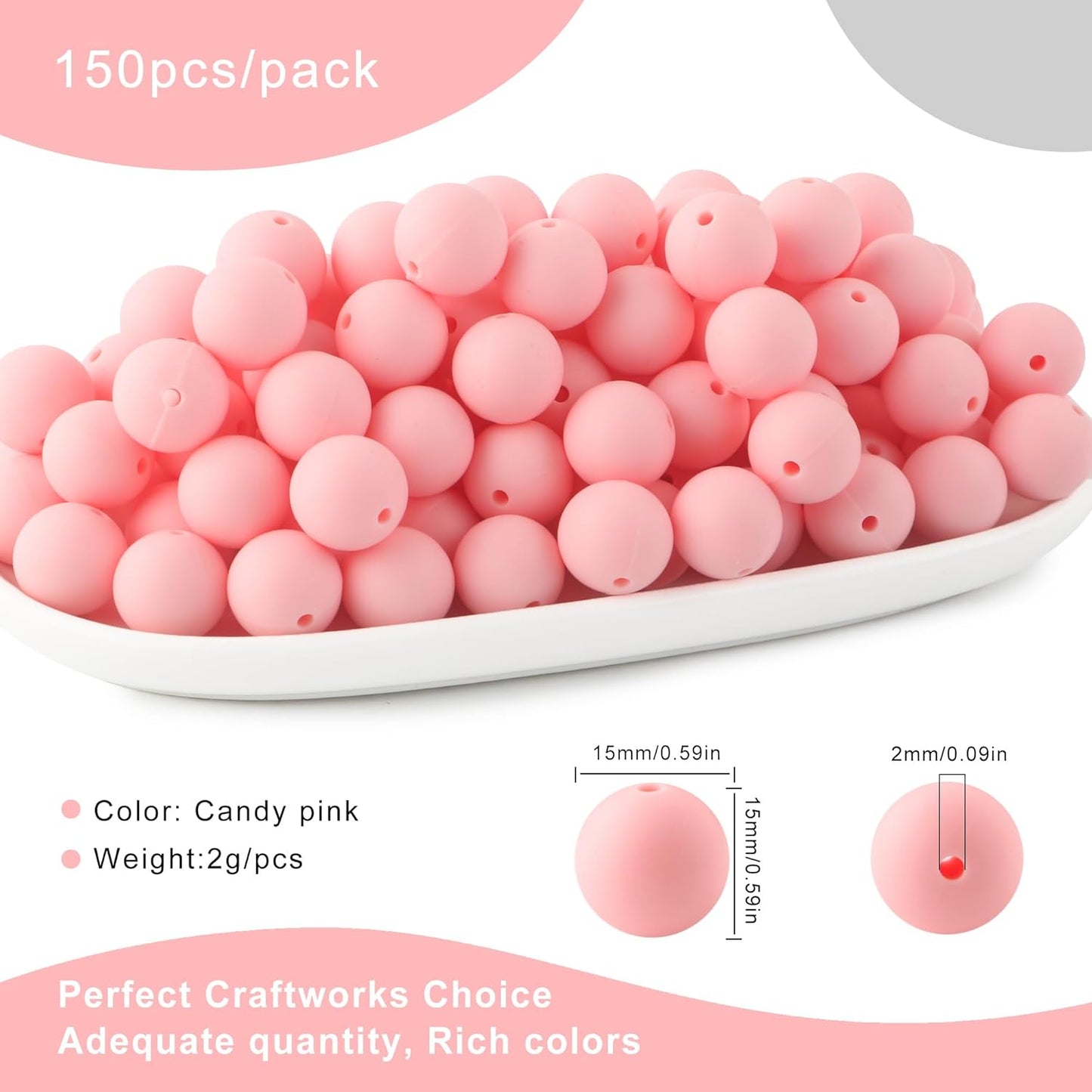 65Pcs 19mm Silicone Beads for Keychain Making Bracelet Necklace, Bulk Round Silicone Beads for Pens（Christmas Green） - Colors A