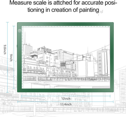 LitEnergy A4 LED Copy Board Light Tracing Box, Adjustable USB Power Artcraft LED Trace Light Pad for Tattoo Transferring, Drawing, Sketching, Animation, Stenciling, Diamond Art Painting Accessories