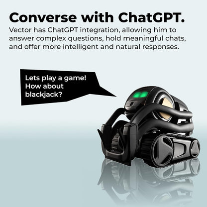 Anki Vector 2.0 AI ChatGPT Connected Robot Companion – Smart Autonomous Home Robot with Face Recognition and Voice Conversations - ChatGPT Subscription Required (Black)