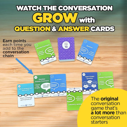 ThinkPsych Chat Chains - The Game That Connects Us | Social Skills Games | Therapy Games for Teens and Kids | Ages 8-99 | Therapy Conversation Cards | 15 Mins Playtime