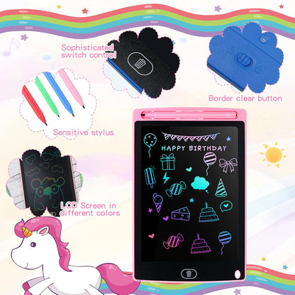 Tinlade 12 Pack LCD Writing Tablets for Kids Party Favors Games, 8.5 Inch Educational Learning Bulk Toys Gifts Erasable Doodle Boards Portable Electronic Drawing Pads for Toddlers 4-8 School Birthday