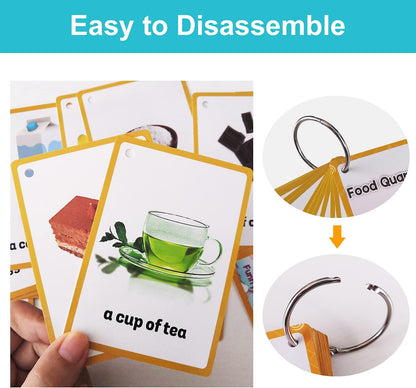 Lilias Body Parts Flash Cards, Toddler & Preschool Learning Toys, Kindergarten Learning Supplies, 4.3 x 3.14 Inch, 34 Cards