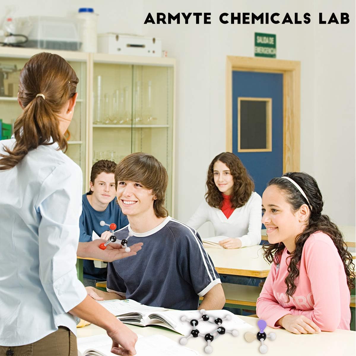 Organic Chemistry Model Kit (307 PCS) – Armyte Chemistry Molecular Model for Teacher Student and Young People Academic Chemistry Education, Pack with Atoms, Bonds, Electron Orbital (Colorful)