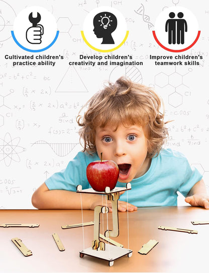 Poraxy 6 in 1 STEM Kits for Kids Age 8-10, Science Building Educational Experiment Projects 8-12, 3D Wooden Puzzles Crafts, Toys for Age 8-13, Gifts for Boys and Girls 6 7 8 9 10 11 12 13 Years Old