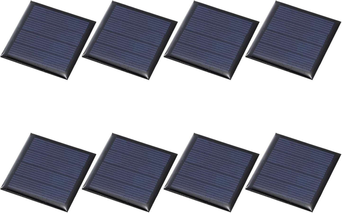 MECCANIXITY 8PCS 1.5V 0.09W 0.06A Mini Solar Panels for Solar Power, Small Solar Photovoltaic Cells Charge DIY Electric Toy Materials Solar System Kits, 1.18" x 1.18"