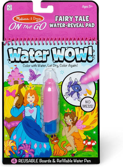 Melissa & Doug On The Go Water Wow! Mess Free Coloring Book, Reusable Water-Reveal Activity Pad, Vehicles, Travel Toys, Party Favors, for Toddlers & Kids Ages 3+ - FSC Certified