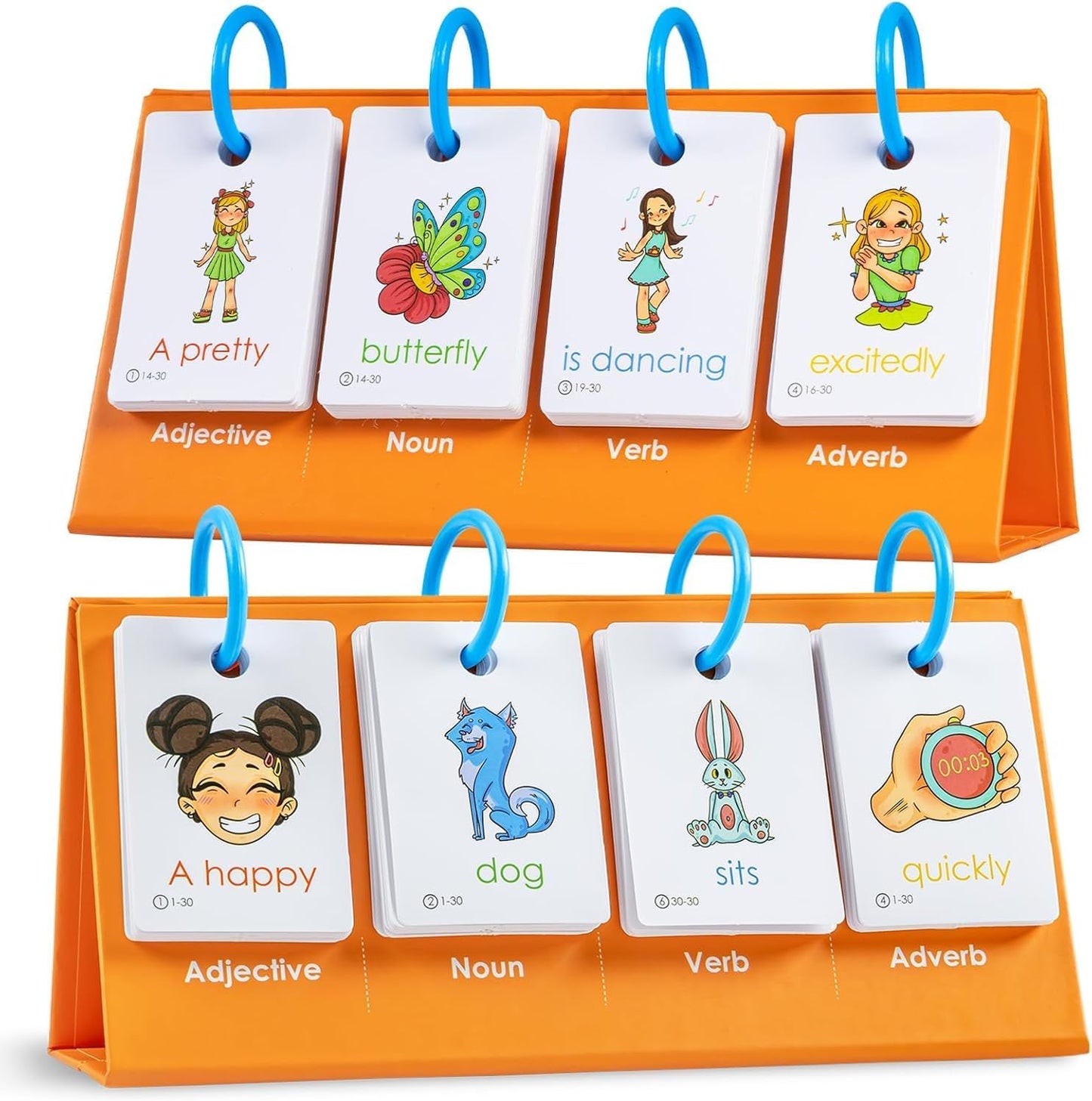 Alened Phonics Flash Cards for Kids 3-8, Sight Words Flash Cards for Kindergarten 1st 2nd 3rd Grade, CVC CVCC CCVC Word Builder, Homeschool & Classroom Phonics Learning Supplies