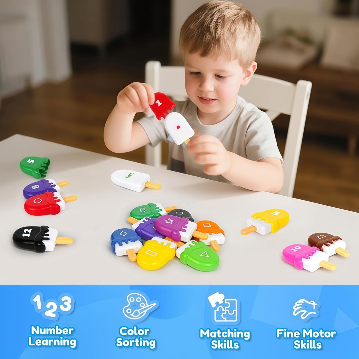 USATDD Matching Eggs for Toddlers Montessori Geometric Eggs Color & Shape Recognition Toy, Fine Motor Skills Shape Sorter Puzzle, Easter Eggs Toys Gifts for Kids, Easter Basket Stuffers