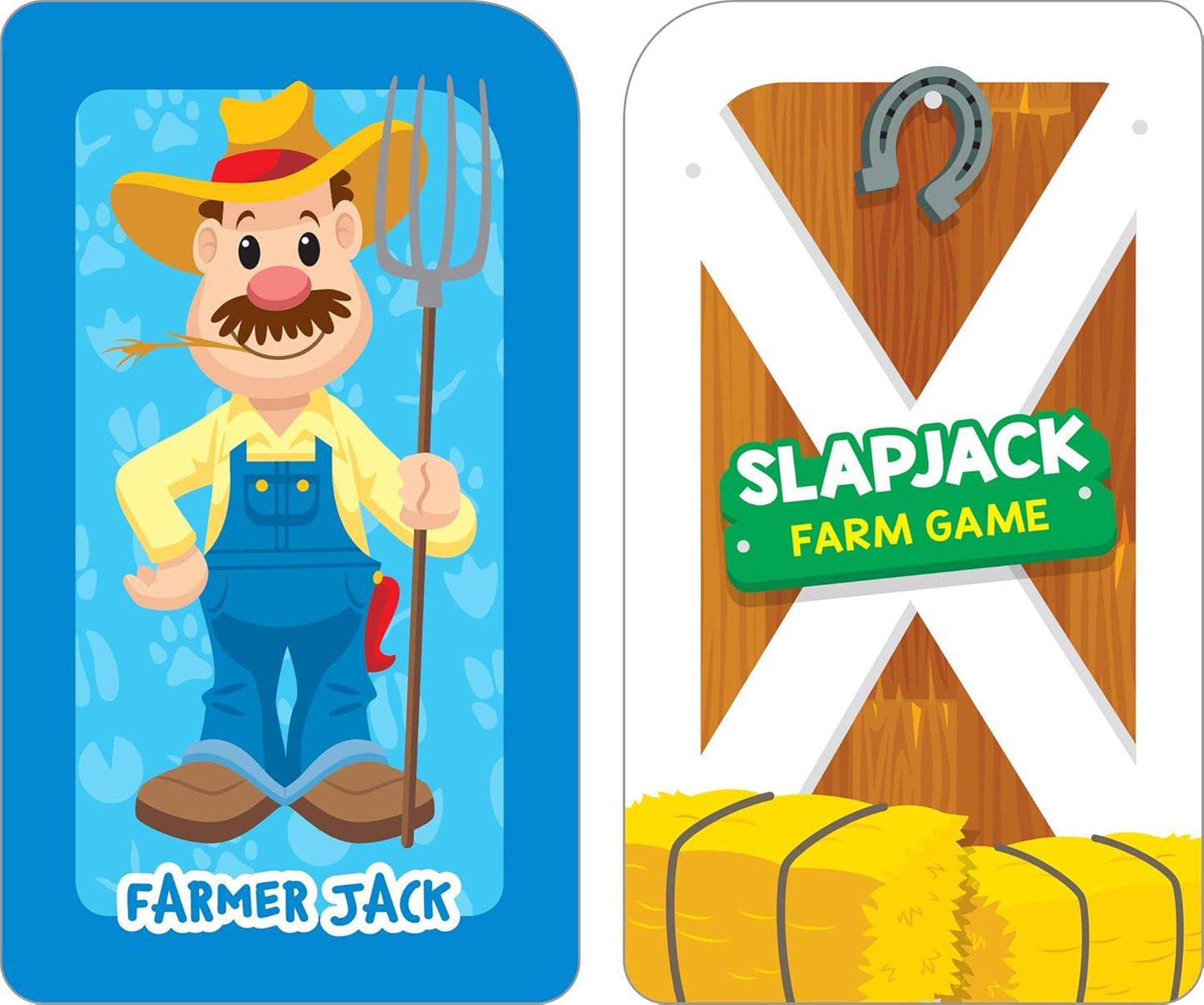 School Zone Get Ready Game Cards Three-Letter Words & Slapjack Farm 2-Pack: 108 Flash Cards, Preschool, Kindergarten, Spelling, Farm Animals, Word-Picture Association, Matching, Ages 4+