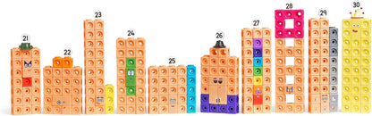 Learning Resources MathLink Cubes Numberblocks 21–30 Activity Set, Toys for 3 Year Old Boys and Girls, 20 Activities Related to The TV Series, Sensory Toys for Autism