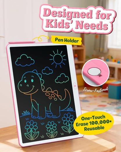Bravokids Toys for 3-6 Years Old Girls Boys, LCD Writing Tablet 10 Inch Doodle Board, Electronic Drawing Pads, Educational Birthday Gift for 3 4 5 6 7 8 Years Old Kids Toddler (Blue)