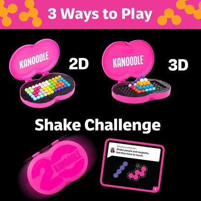 Educational Insights Kanoodle Fan Edition - 20th Anniversary (Magenta) - 3D Puzzles for Kids, Teens, and Adults, Brain Teasers for Kids 8-12, Challenging Logic Puzzles, Single Player Puzzle Toys