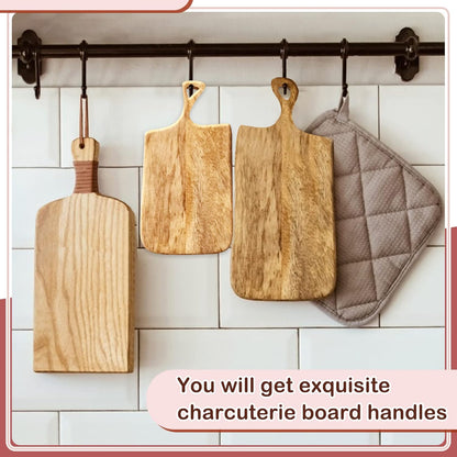 Maitys 3 Pcs Christmas Acrylic Router Templates for Woodworking 10 x 6 Inch Charcuterie Handle Cutting Board Clear Acrylic Template Angled Curvy Tracing Stencils Guide Tool for Kitchen(Basic Style)
