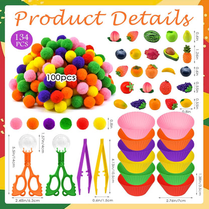270 Pcs Numbers and Letters Sensory Bin Items Back to School Counting Sorting Sensory Bin Filler Fine Motor Numbers and Letters Geometric Figure Counts for Easter Spring Summer Sorting