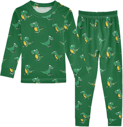 ALAZA Shark Starfish Palm Tree 2 Piece Pajama Set Long Sleeve Top and Pants Sleepwear Unisex - Colors A