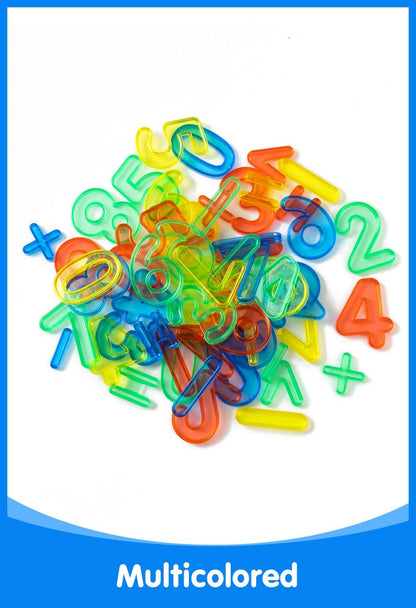 78 Pcs Translucent Lowercase Letters - Plastic Alphabet Letters - Light Table Play and Early Learning Manipulatives