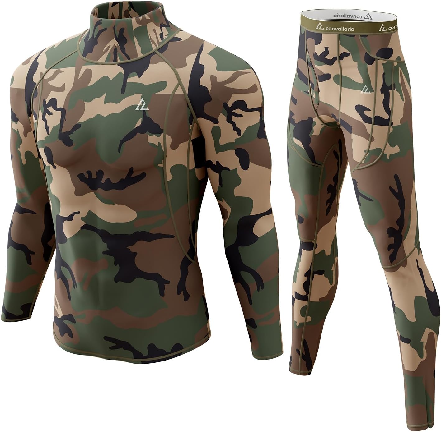 CL convallaria Thermal Underwear Long Johns Set Mens Winter Gift Hunting Gear Sport Base Layer Bottom Top - Colors A