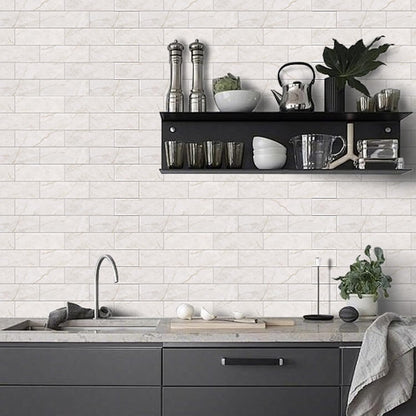 Tilingview 30 PCS Peel and Stick Backsplash Tile for Kitchen/Bathroom/Living Room, 3"x 9" Self-Adhesive Subway Tile for Backsplash, Matte Textures Tiles/Handmade Tiles (Sand Color)