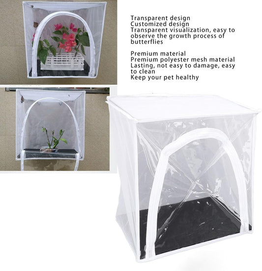 Wall Mounted Butterfly House Habitat, Multipurpose Breathable Large Space Lightweight Mesh Butterfly Cage