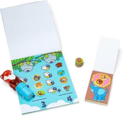 Melissa & Doug Sticker Wow!™ 24-Page Activity Pad and Sticker Stamper, 300 Stickers, Arts and Crafts Fidget Toy Collectible Character – Sea Turtle - for Kids Ages 3+ - FSC Certified