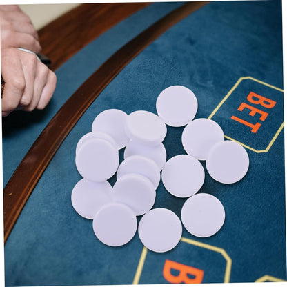 75Pcs Blank Game Chip Counting Markers for Teaching Aid Smooth Edges Safe Material for Games and Math Learning