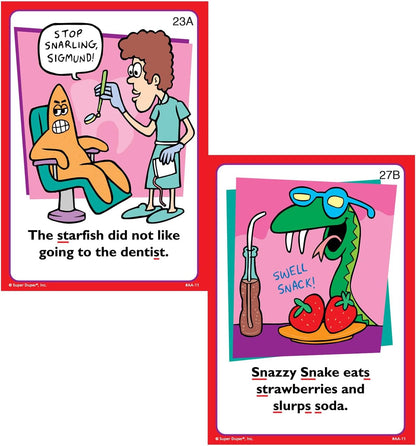 Super Duper Publications | Say and Do® Action Articulation S Sounds Fun Deck | Vocabulary and Language Development Flash Cards | Educational Learning Materials for Children