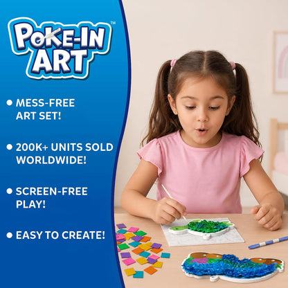 Skillmatics Poke-in Art - Magical Unicorn Dream Decor, Mess-Free Fun for Kids, DIY Wood Craft Kits, Screen-Free Activity, Gifts for Ages 4, 5, 6, 7, 8, 9