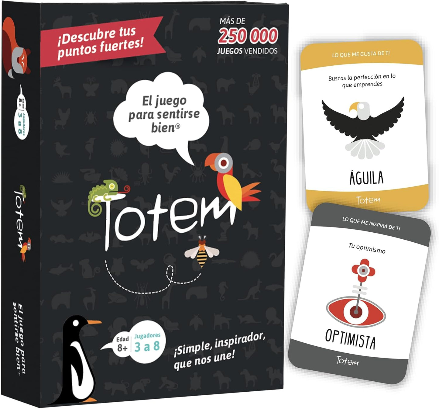 Totem: Self-Esteem & Family Bonding Game Ages 8+ - Therapy Games for Kids, Teens, Adults, Counselors - Team Building Games for Work - Group Therapy Conversation Cards for Mental Health