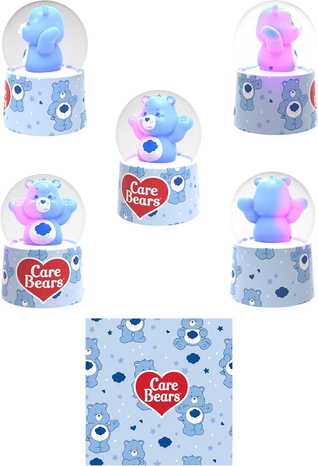 Silver Buffalo Disney Mickey and Friends Mini Light Up Snow Globe│Minnie Mouse│3.8 Inches Tall, 45mm (Small)