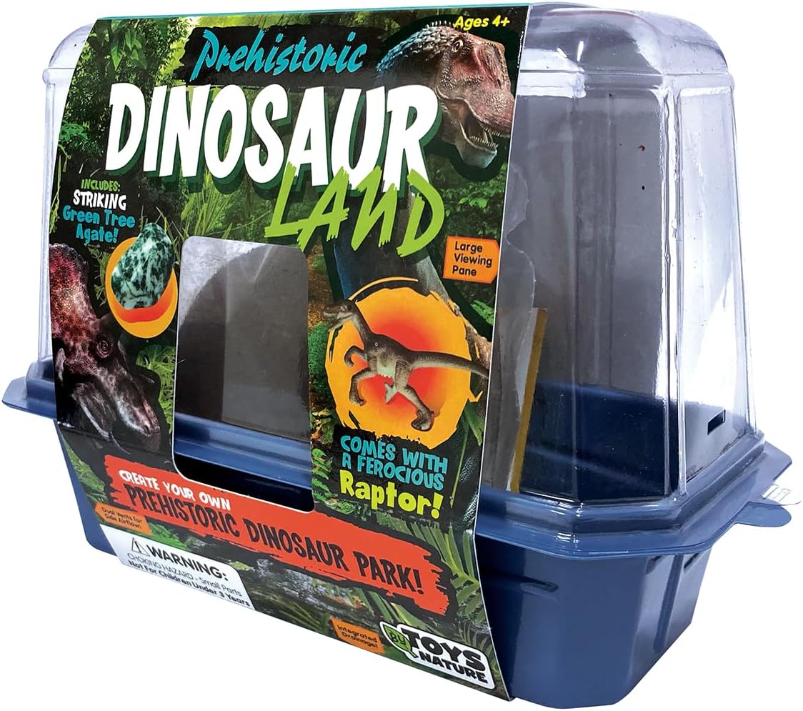 Toys By Nature Miniature Worlds Terrifying Venus Flytrap Terrarium Starter Kit for Kids and Adults, Watch Indoor Carnivorous Fly Traps Grow! Just Add Water! (Frightening Flytraps)