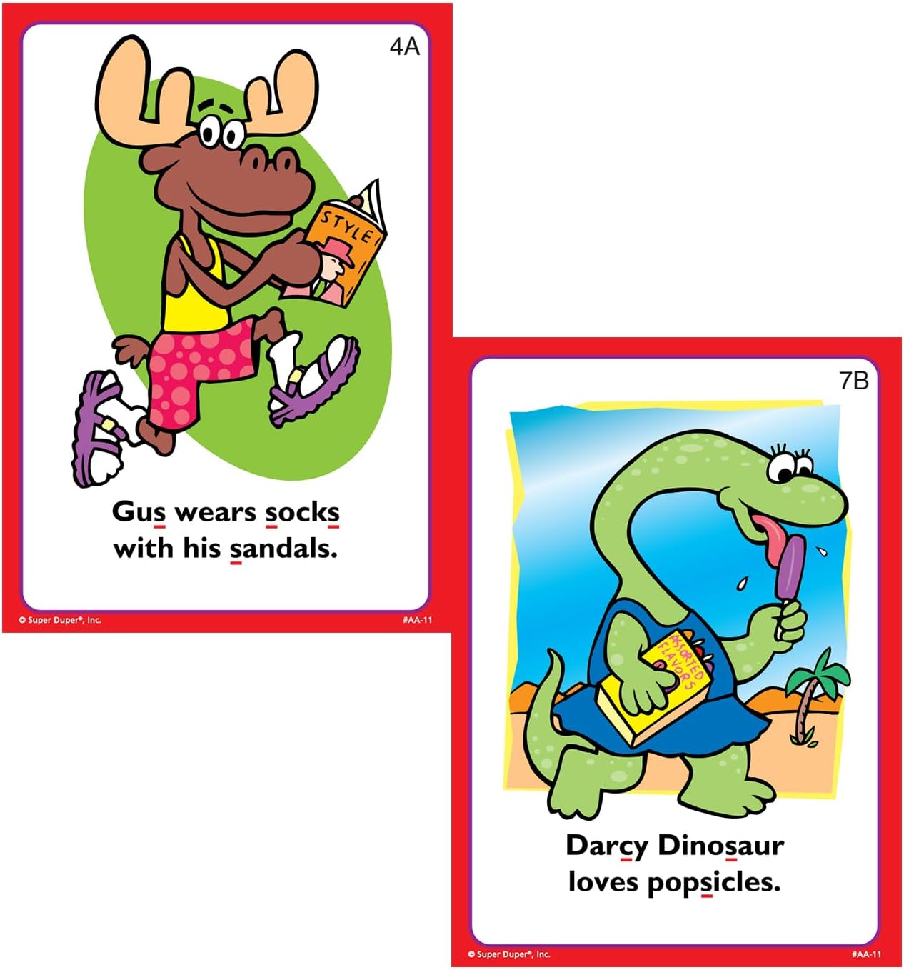 Super Duper Publications | Say and Do® Action Articulation S Sounds Fun Deck | Vocabulary and Language Development Flash Cards | Educational Learning Materials for Children