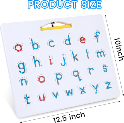 Magnetic Alphabet Tracing Board, ABC Magnetic Letter Board, Magnets Tablet Drawing Board Preschool Learning Toys for Kids