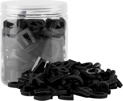 Decorative Magnetic EVA Alphabet Letters for Refrigerator/White Board (117pcs Letters Black)