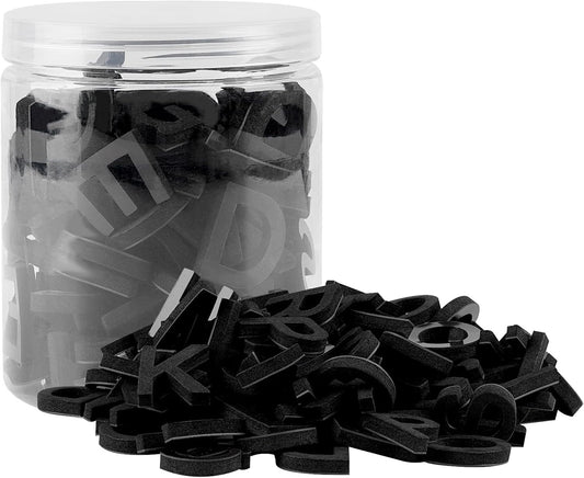 Decorative Magnetic EVA Alphabet Letters for Refrigerator/White Board (117pcs Letters Black)