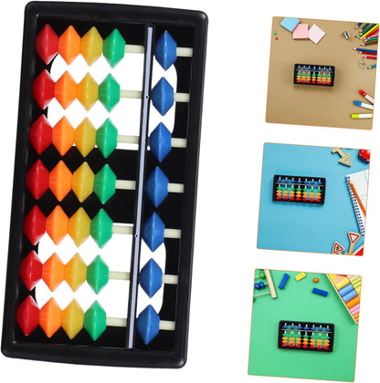 TOYANDONA Colorful Abacus for Kids Educational Math Toy 7-Row Mental Arithmetic Tool Lightweight Portable Counting Aid for Preschool Learning