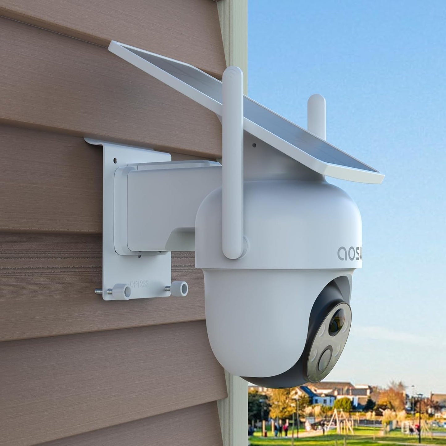 Vinyl Siding Mount for AOSU SolarCam D1 SE/Lite/Max,eufy Solocam S340/E30,Reolink Argus PT 3MP/4MP/5MP/2K/4K/8MP,ANSQUE Security Cameras (GU01/SA01), Cinnado B6 Security Camera Kit (White)